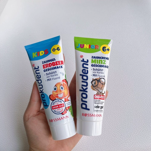 Детская гигиеническая зубная паста, Германия, 0-1-6-10-12 лет, защита от кариеса