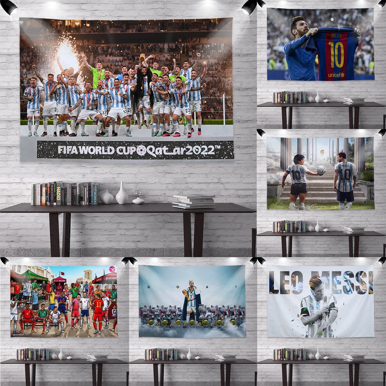 Barcelona Football Hanging Classic Background Carpet Classic Background Classic Background Clothing Background Dormitory Background Wall Clothing
