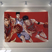 Dunk Basket Master Day Style Cartoon Decoration Hanging Cloth Themed Bar Room Dorm Room Dorm Room Photo Wall Cloth Background Cloth