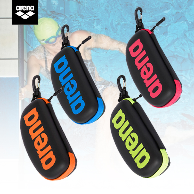 arena goggle box waterproof shockproof anti-squeeze storage goggle box with hook arena professional swimming equipment