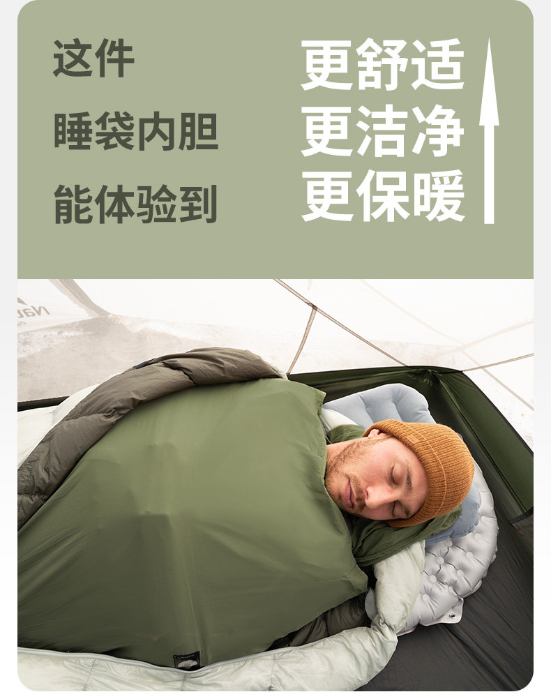 Naturehike Сверхлегкий портативный дорожный вкладыш для кемпинга, спальный мешок для путешествий Naturehike 