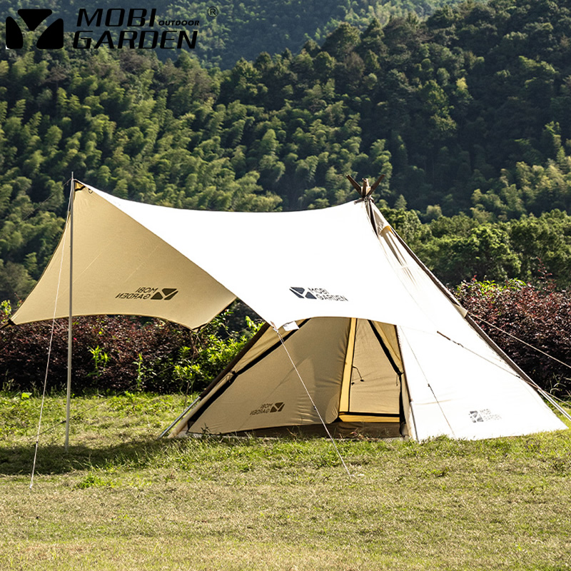 Camping Pyramid 3 - 4 people camping thickening sun - proof era A Tower sky