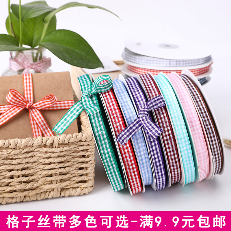 1cm Wide Fields Garden Style Sub satin with handmade DIY hair accessories Webbing Doll Shoes Decoration Violent Bear Ribbon Ribbon Color Ribbon