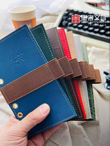 Ink new product stationery control Ben brother recommended leather six-hole sheet clapboard pen insert cowhide partition pad sheepskin divider a7aa7a6 6 storage partition page thick pen pen storage