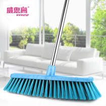  Virsco extra large floor brush Long handle floor brush Factory courtyard cleaning brush Thick rod Hard brush widened thickened