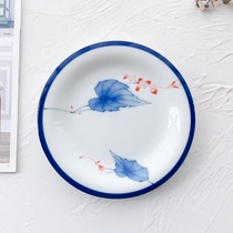 Made in Japan Xianglanshe Xianglanshe Acacia flower pattern side dish cold dish dish for home use 15cm