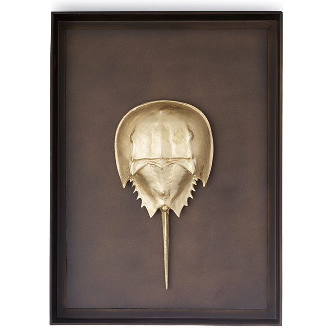 Michael Aram Handmade Marine Series Golden Horseshoe Crab Plated Brass Wall Decoration Craft Hanging