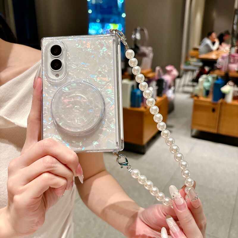 High-End Shell-Pattern Colorful Solid Color Magnetic Stand Suitable for Samsung Galaxy Z Fold8 Phone Case Protective Cover Foldable Screen Full Coverage Zflod8 Anti-Drop Pearl Chain Zfold8 for Girls High-End Shell-Pattern Colorful Solid Color Magnetic Stand Suitable for Samsung Galaxy Z Fold8 Phone Case Protective Cover Foldable Screen Full Coverage Zflod8 Anti-Drop Pearl Chain Zfold8 for Girls