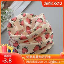 Childrens cotton full printed pattern childrens scarves for boys and girls Korean casual neck