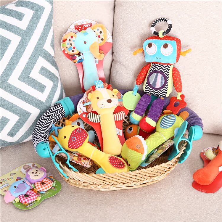 Bộ quà tặng em bé trăm ngày sơ sinh cung cấp đồ chơi nam nữ quà tặng trăng tròn quà tặng cao cấp bán hộp quà sơ sinh đẹp