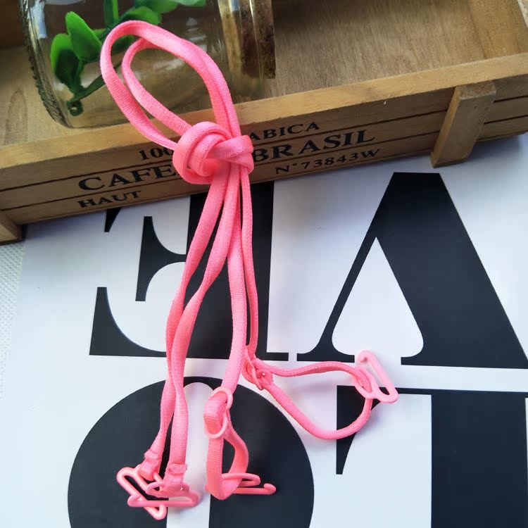 Móc rộng kẹo Hàn Quốc dây đeo vai mỏng Dây đeo vai vô hình nylon Áo ngực có thể điều chỉnh với dây đeo đồ lót 1 tặng 1 miễn phí - Vai tráng áo ngực không dây