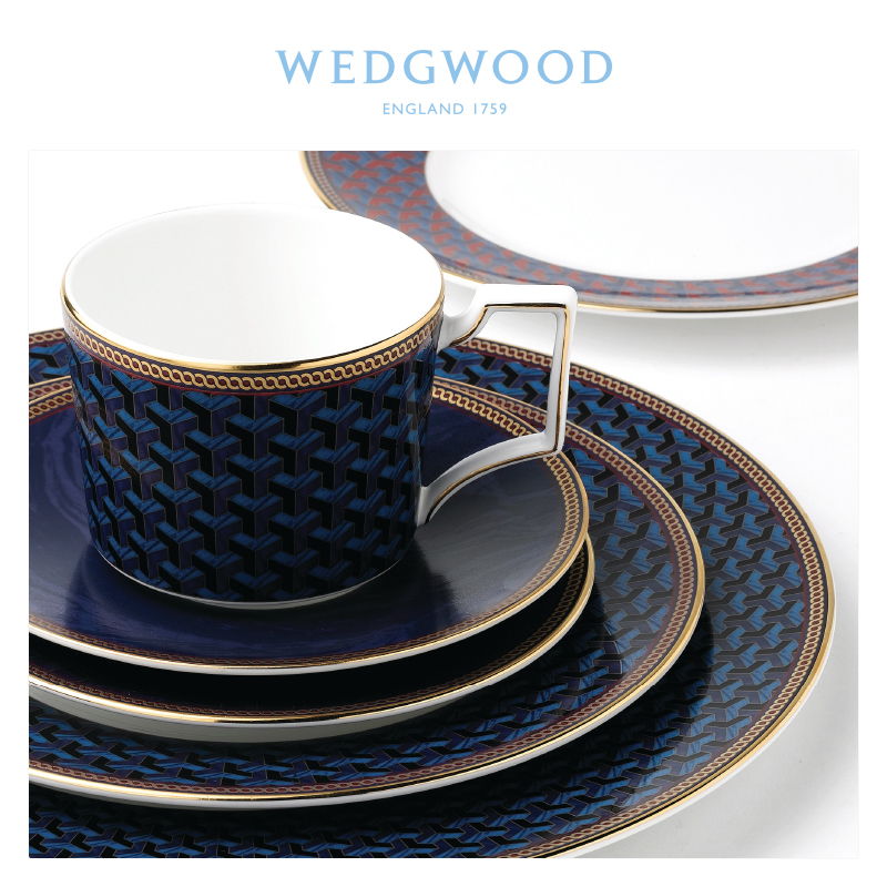 WEDGWOOD waterford WEDGWOOD Byzantine blue ipads China continental plate dish dish dinner plate household dish dish