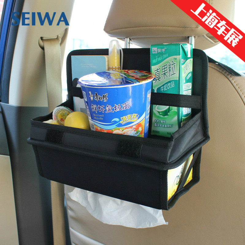 SEWA Automotive Used BAG CONTAINING BOX Multifunction Chair Back Storage Compartment Table Tray Paper Towels Box Sleeve-Taobao