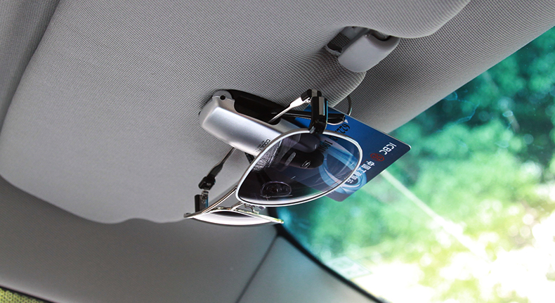 Nhật Bản yac xe kính khung clip đa năng tấm che nắng mắt khung clip xe sáng tạo kính râm giá - Kính khung kính lacoste