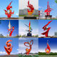 Customized ຂະຫນາດໃຫຍ່ stainless steel mirror metal sculpture outdoor square campus landscape city landmark ornaments ຜູ້ຜະລິດ