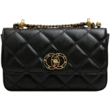 Небольшая небольшая сумка, сумка через плечо, брендовая цепь, замок, сумка на одно плечо, премиум класс, японские и корейские, на цепочке