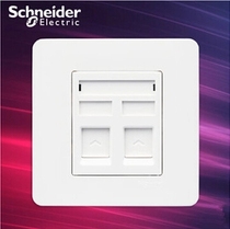 Schneider Electric switch socket telephone computer socket network cable weak current panel light white