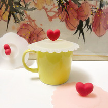 Silicone cup lid Edible grade universal creative cute round ceramic glass mug Water cup Teacup lid