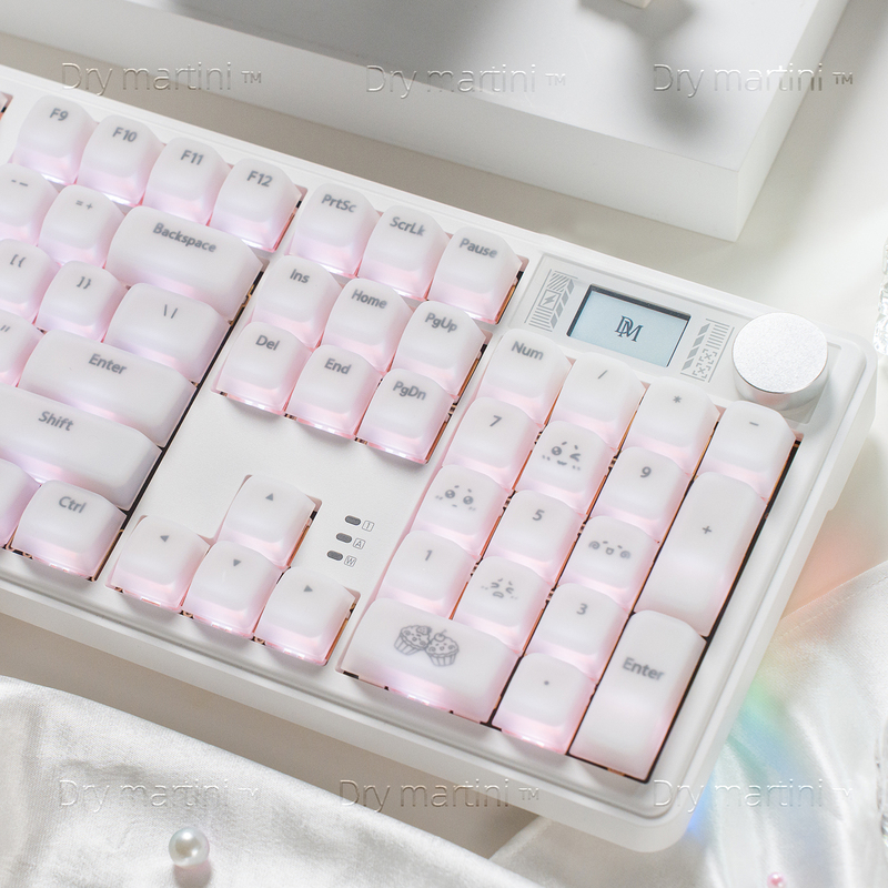 Dm104Pro Three-Mode Gaming and Office Mechanical Keyboard Gasket Wired Bluetooth Silent Kit Wireless Mahjong Sound
