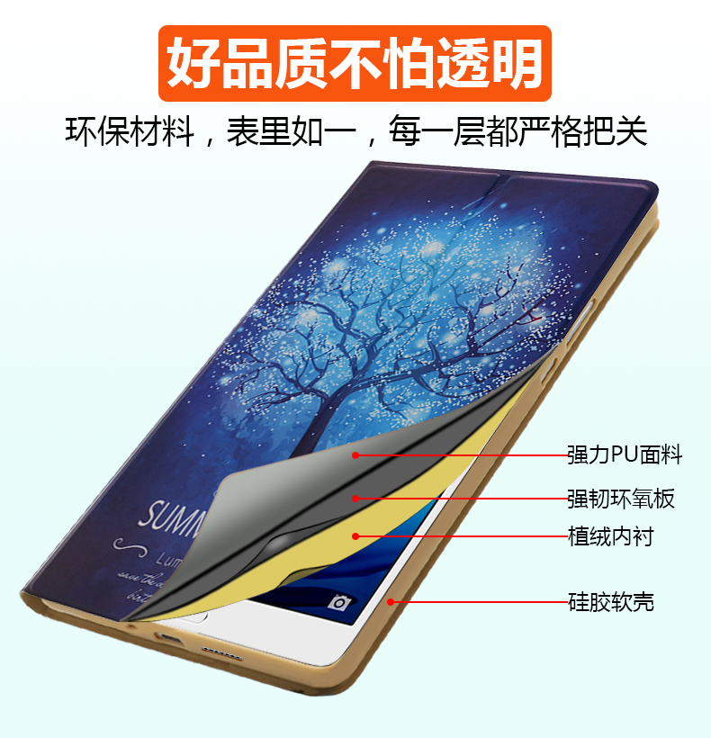 Huawei bảo vệ tay áo M3 8.4 inch tablet hỗ trợ da BTV-DL09 / W09 vỏ Fangshuai - Phụ kiện máy tính bảng miếng dán paperlike