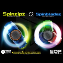 American LED Luminous Fingertips Tops Adult Children Finger Tops Decompression Toys Three Leaves Without Battery