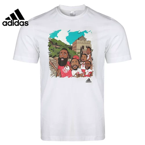 Adidas, спортивная баскетбольная футболка с коротким рукавом