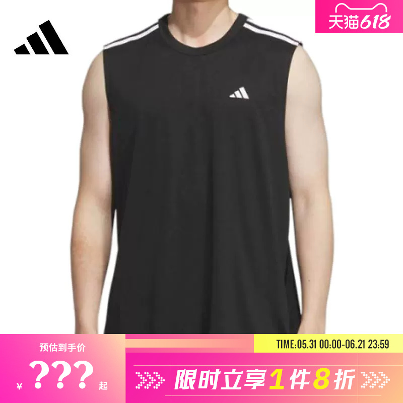 Adidas Men's Sports Casual Sleeveless T-Shirt Ke5906 Adidas Men's Sports Casual Sleeveless T-Shirt Ke5906