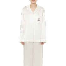 野兽派秋意浓银珠饰边22姆米真丝家居服(苏绣限定版)生日礼物