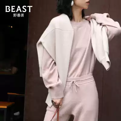 THEBEAST Fauvism Cashmere Suit Men and Women Home Clothes Pajamas can be worn outside