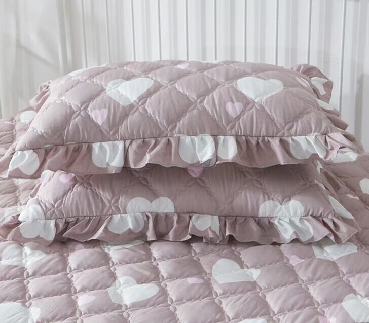 Gối cặp đôi cotton đơn 100% cotton Hàn Quốc gối đơn giản ren đôi dày lên - Gối trường hợp gối cao su non cho người lớn