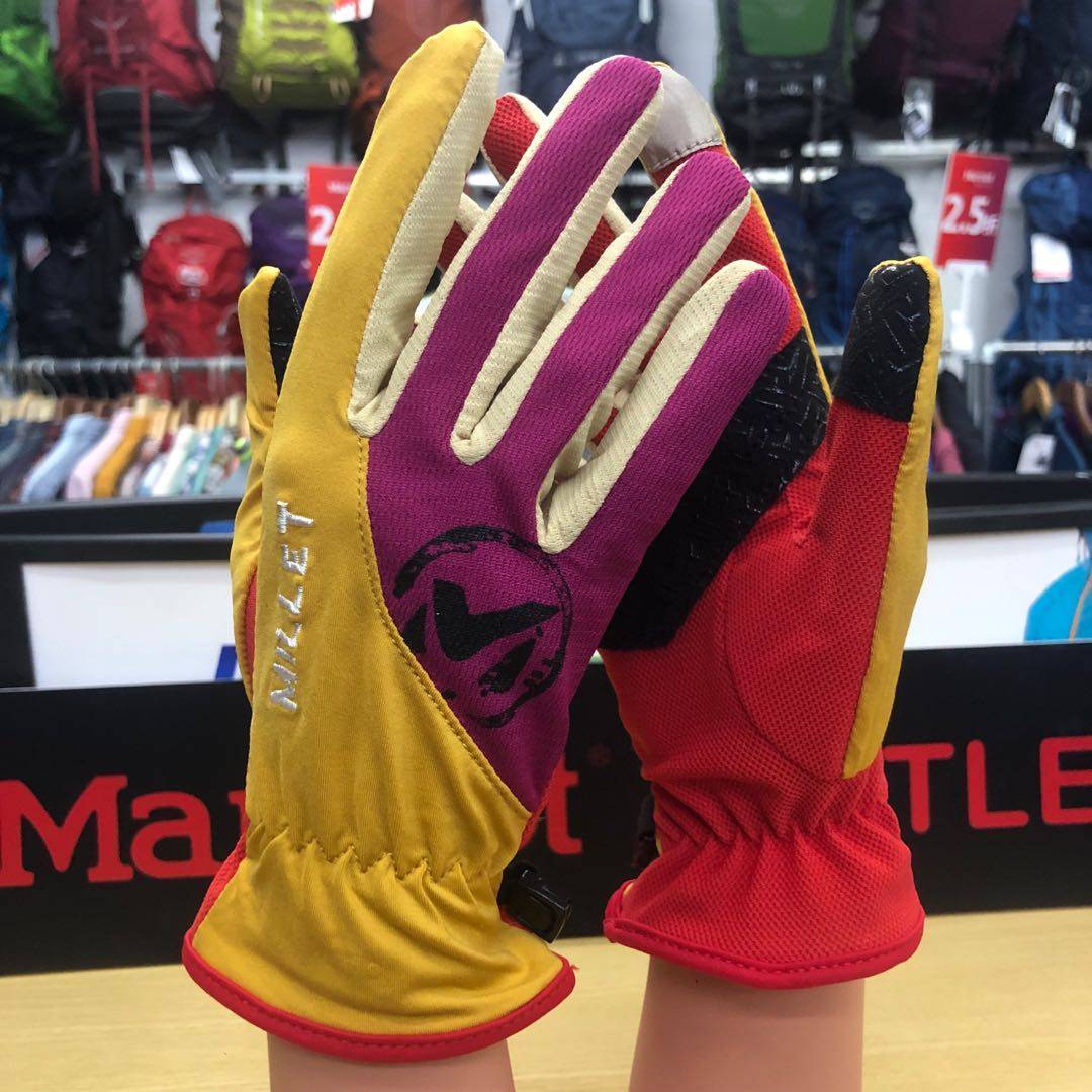 Couple's Outdoor Mesh Anti-Slip Anti-Glue Grain Sports Gloves Mountaineering Gloves phone Touch screen gloves