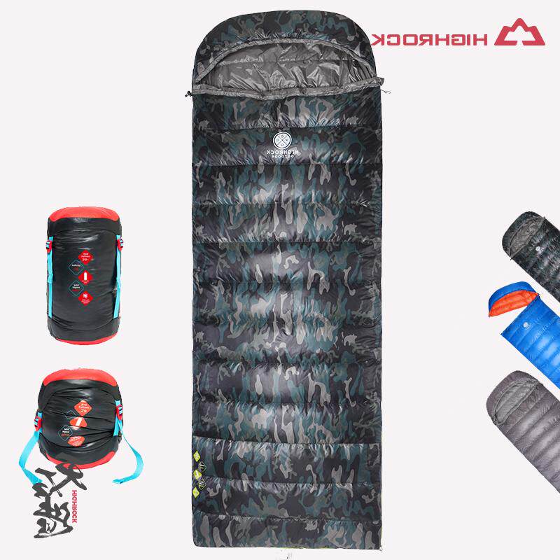 HIGHROCK Tianshi outdoor sleeping bag down envelope-5 -10 degrees autumn and winter couple splicing duck down sleeping bag quilt