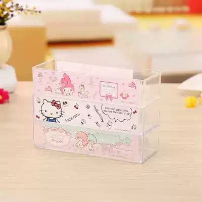 Japan Kitty Melody Gemini desktop storage box Jewelry box Sundries storage box