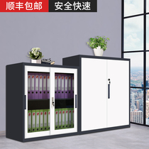Sleeve Color Dwarfs Lockers Office Cabinet Small Glass Cabinet Ground Bookcase Cabinet Filing Cabinet Filing Cabinet With Lock
