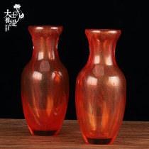 Taiwan glass for the Buddha vase Guanyin for the bottle home with the heart of the Buddha in front of the lotus vase flowers to offer the Buddha hall ornaments
