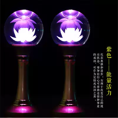 Taiwan Crystal Lotus lamp for Buddha lamp LED battery lamp long light plug-in charging household Buddha lamp Buddha lamp