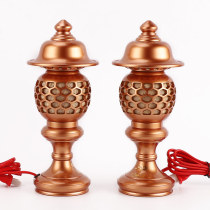 Taiwan Baohua pure copper for The Buddha lamp LED for the lamp Changming lamp Home Buddha offering lamp Buddha lamp Lotus lamp Buddha front offering lamp