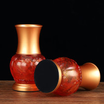 Taiwan glass for the Buddha vase Guanyin copper bottle home with the heart through the Buddha in front of the lotus vase flowers to offer the Buddhist hall ornaments