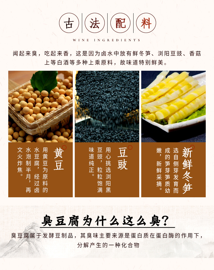 长沙老字号 火宫殿 臭豆腐生胚 40片送酱料 图4