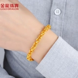 Золотой драконский драконский золотой браслет мужской футбол 999 футбол Новый доминирующий двойной браслет подлинный подарки GS123D GS123D