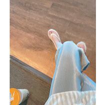 Pregnant Woman Broadlegged Pants Summer Slim Fit Loose Straight Drum Pants Han Edition Casual 100 Pleats Ice Silk Tugging Long Pants Summer Dress