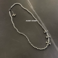 Серебряный жемчужный крест
