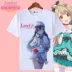 Lovelive! 南 小鸟 Nicole Tojo Đàn ông và phụ nữ Hy Lạp hai nhân dân tệ mặc quần áo bằng mực xung quanh áo phông ngắn tay - Carton / Hoạt hình liên quan