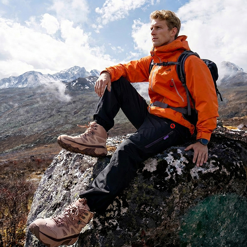 Mammoth Mcqueen Casual Pants Outdoor American Retro Spring and Autumn Men's Cargo Pants Trendy Loose Long Pants