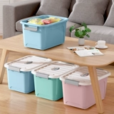 Очень большой пластиковый ящик для хранения, вместительная и большая игрушка, коробка для хранения, увеличенная толщина