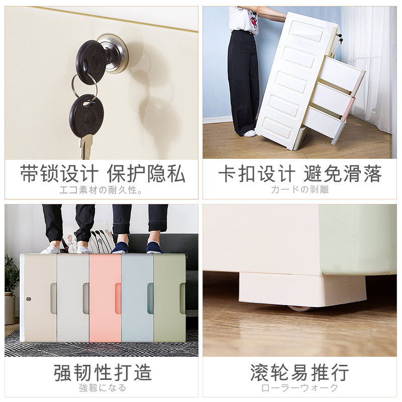 Extra Large Plastic Storage Box Drawer Type Multi Layer Sorting