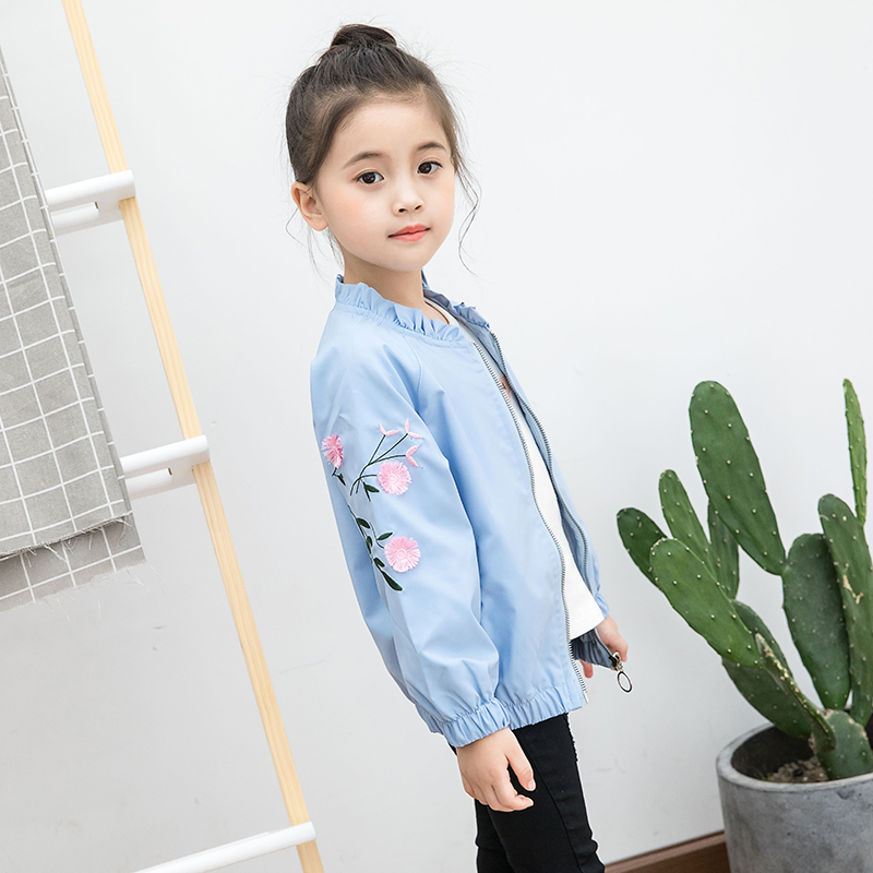 Girlspring áo 2020 mới phiên bản Hàn Quốc của mô hình thủy triều trong những đứa trẻ lớn mùa xuân mùa thu ròng cô gái đỏ không khí hàng đầu cho trẻ em