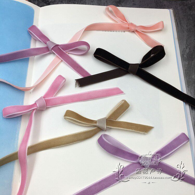 Suede ribbon evergreen flower key buckle butterfly knots car pendant strap Korean style pink 1 rice Price Diy accessories to decorate each color