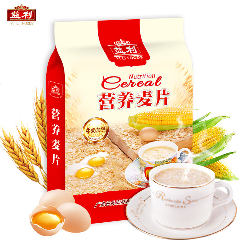 益利干吃水果燕麦片坚果谷物即食学生营养早餐奶冲饮牛奶麦片代餐