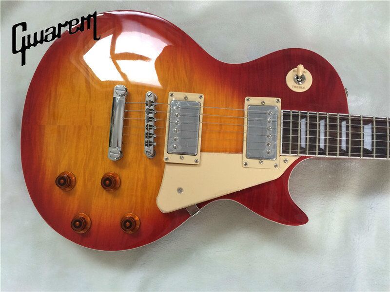 Limited area LP electric guitar tomato scramble